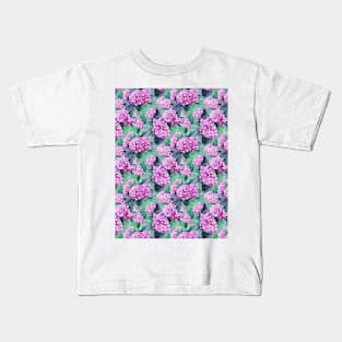 Hydrangea allover Kids T-Shirt